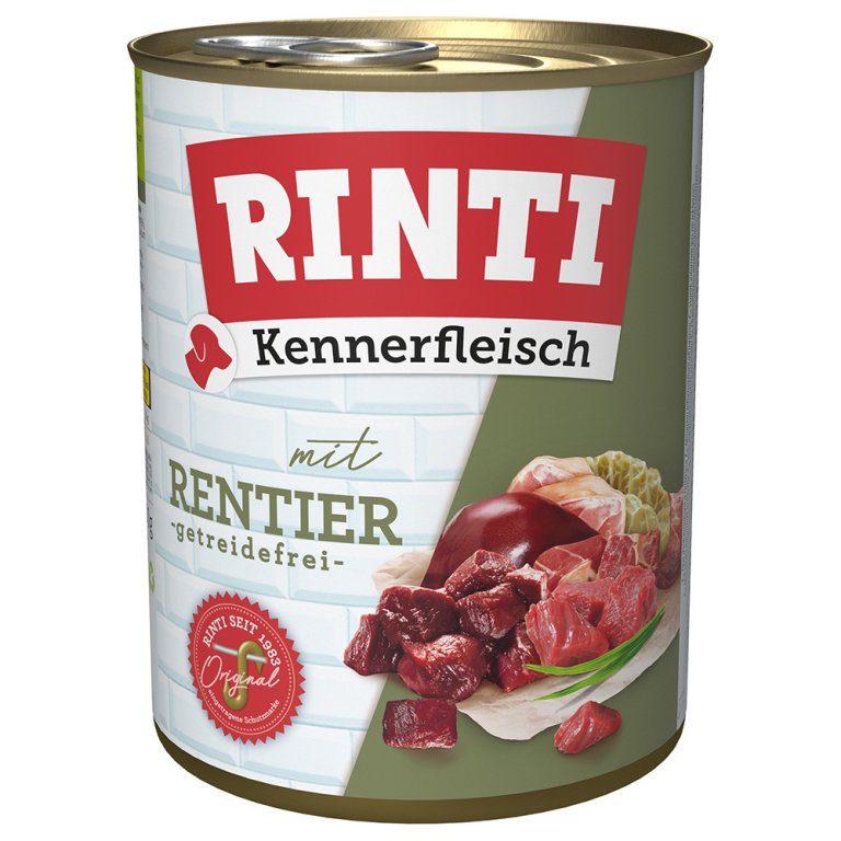 RINTI Kennerfleisch 24 x 800g - Pack económico - Rena